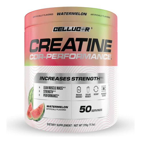 Creatina Em Pó Cellucor Sabor Melancia 250g 50 Porções