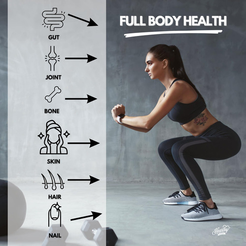 Colágeno Em Pó Hearthy Foods 500ml - 18g De Proteína Tipo Ha - Imagem 4