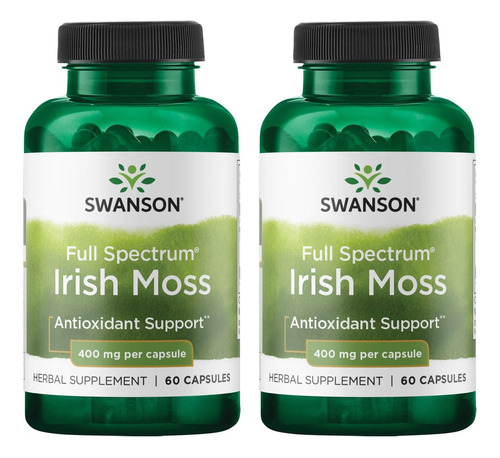 Swanson Irish Moss 400 Mg 60 Cápsulas (pacote Com 2)
