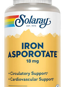 Cápsulas De Asporotato De Ferro Solaray Solaray, 18 Mg, 100