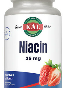 Comprimidos De Niacina Kal Kal 25 Mg, Morango, 200 Unidades