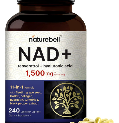 Naturebell Nad+ 1.500 Mg, 240 Cápsulas Veganas