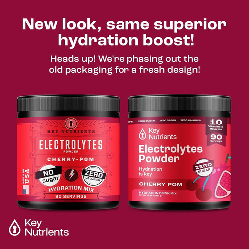 Eletrólitos Em Pó Keynutrients Zero Calorie 90/40/20 Serv - Imagem 2