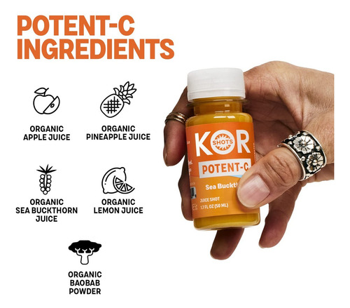 Kor Shot S Espinheiro Marítimo E Baobá - Vitamina C Orgânica - Imagem 2