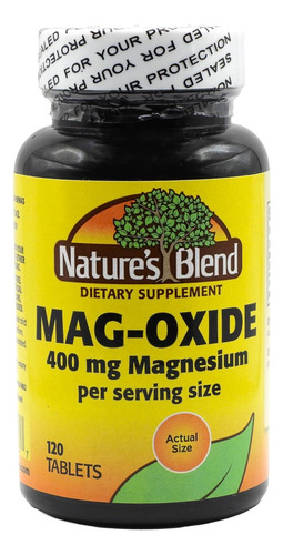 Comprimido De Mag-oxide Nature"s Blend 400mg