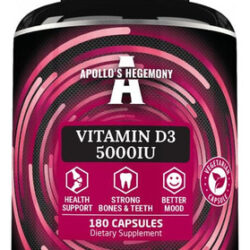 Apollo&quots Hegemony Vitamina D3 5000 Ui - 180 Cápsulas
