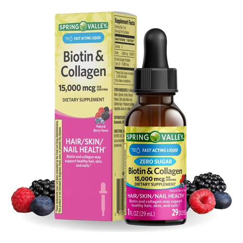 Loja Venancio"s Biotina E Colágeno 15000mcg Sabor Frutas Ver