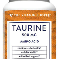 The Vitamin Shoppe Taurina 500mg: Suporte Celular E Cardíaco