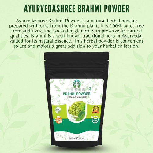 Ayurvedashree Centella Asiatica Em Pó 200g - Vegano E Sem Gl - Imagem 6