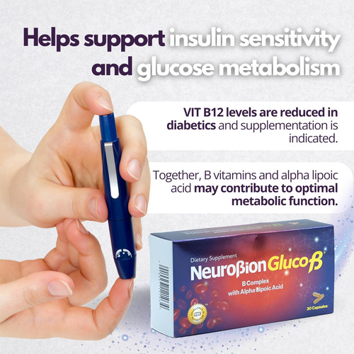 Suplemento Dietético Neurobion Gluco B Com Ácido Alfa Lipóic - Imagem 2
