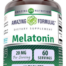 Suplemento De Melatonina Amazing Nutrition 20 Mg | 60