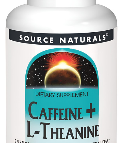 Source Naturals Cafeína + L-teanina, 60 Comprimidos