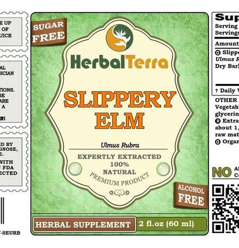 Herbal Terra Llc Glicerita Orgânica De Olmo Escorregadio 60