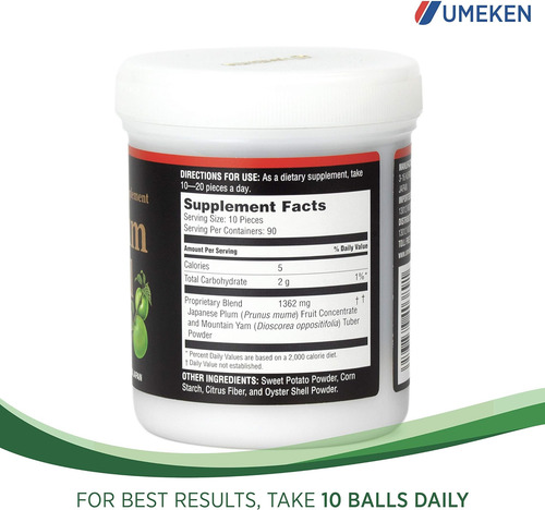 Umeken Plum Ball Ex, Extrato Concentrado Com Antioxidantes, - Imagem 7