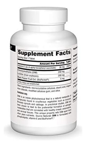 Source Naturals Dim, Diindolilmetano 200mg Com Bioperine, Vi - Imagem 6