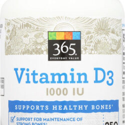 Suplemento 365 Da Whole Foods Market Vitamina D3 1000 Ui 250