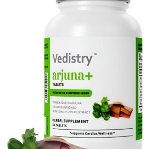 Suplemento Vedistry Arjuna+ Com Pimenta Para O Coração