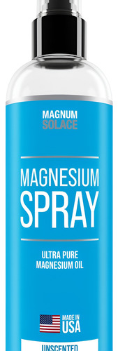 Spray De Magnésio Puro Magnum Solace - 12 Oz - Fabricado Em