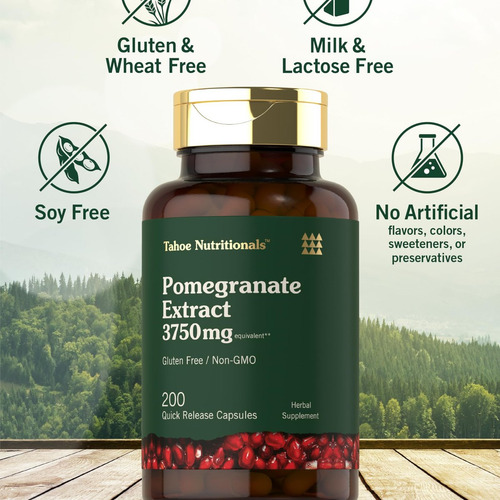 Extrato De Romã Tahoe Nutritionals | 200 Cápsulas - Imagem 6
