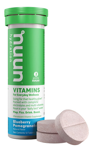 Suplemento Hidratante Nuun: Mirtilo E Romã