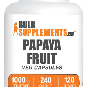 Cápsulas De Extrato De Mamão Bulksupplements 1000mg