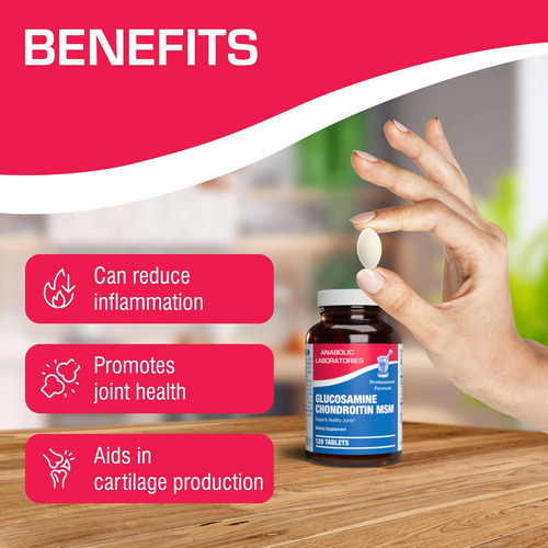 Anabolic Laboratories Glucosamina Condroitina Msm Suplemento - Imagem 3