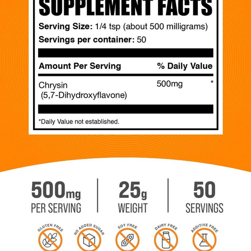 Bulksupplements Bulksupplements Chrysin Em Pó 500mg - Imagem 4