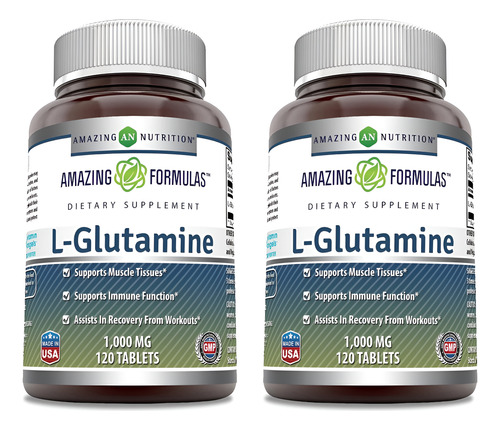 Nutrição Incrível Fórmulas Incríveis L Glutamina 1000 Mg