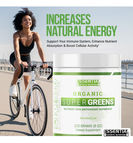 Pó De Super Greens Orgânicos De Nutrição Esportiva Esportiva - Imagem 4