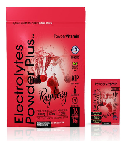 Pó Eletrólito Powervitamin - Framboesa - Imagem 3