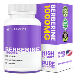 Suplemento Nutra Wave Berberine 1000 Mg, Potência Máxima, 1
