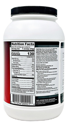 Proteína Em Pó Beverly International Ump Morango 970ml - Imagem 3