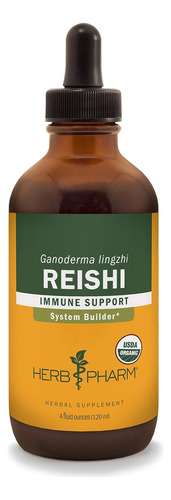 Extrato Líquido De Cogumelo Reishi Herb Pharm Cai Construtor