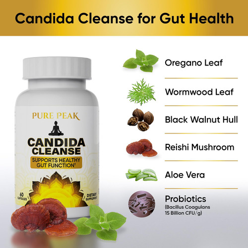 Pure Peak Candida Cleanse - Apoio Ao Intestino E Do Cólon (6 - Imagem 4