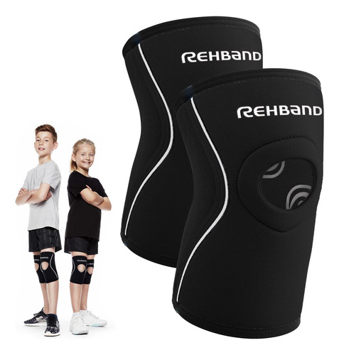 Manga De Joelho De Neoprene Infantil Rehband Com Abertura De