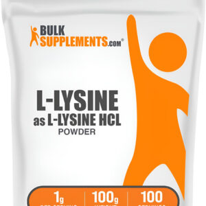 Bulksupplements L-lisina Em Pó - Suplemento Essencial,