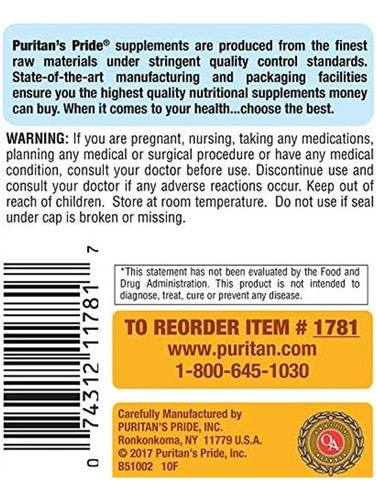Vitamina E Puritans Pride 450mg 200 Cápsulas - Imagem 7