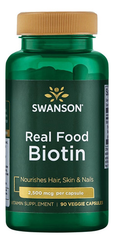Swanson Biotina B-7 5000 Mcg Para Cabelos E Pele Veganos