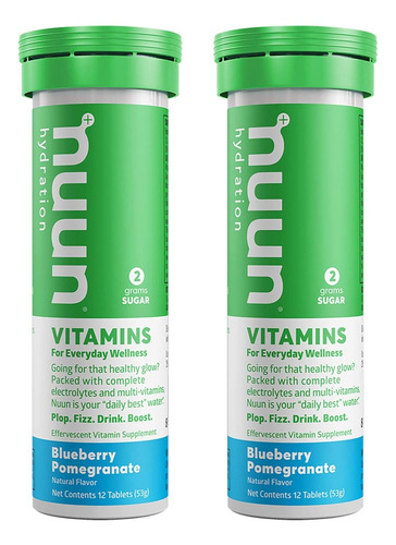 Suplemento Hidratante Nuun: Mirtilo E Romã - Imagem 3