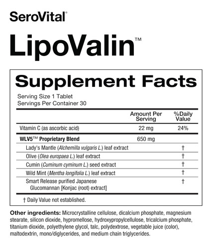 Serovital Lipovalin Comprimidos Para Perda De Peso Clinicame - Imagem 11