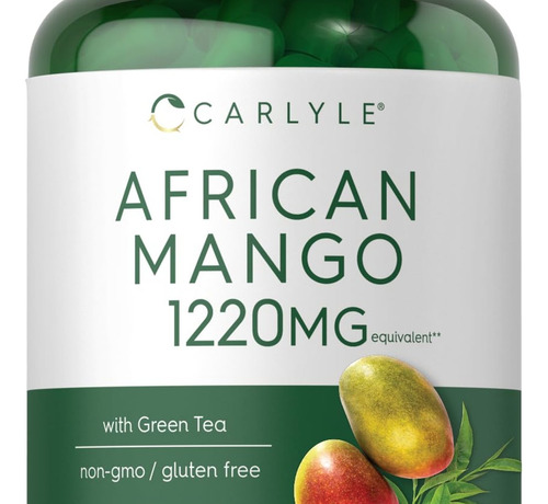 Suplemento De Manga Africana Carlyle 1220mg Com Chá Verde
