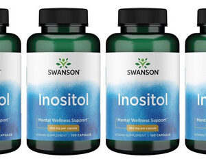 Swanson Inositol 650 Mg 100 Cápsulas (pacote Com 4)