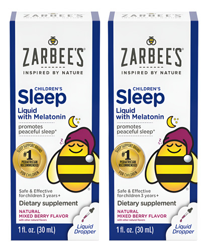 Suplemento Para Dormir Zarbee"s Kids Com 1 Mg De Melatonina