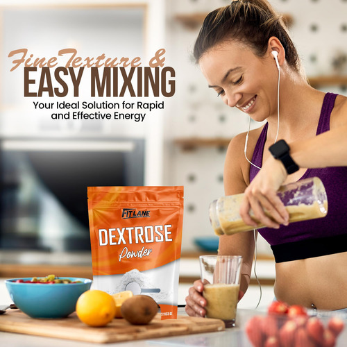 Dextrose Em Pó Fit Lane Nutrition 1,13 Kg - Produto Comestív - Imagem 2