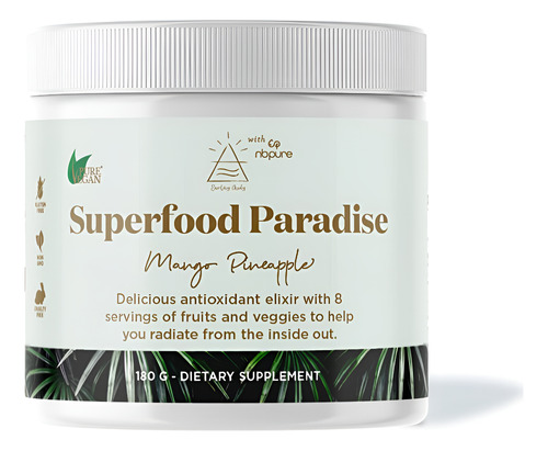 Suplemento Nbpure Earthy Andy Superfood Paradise 30 Porções