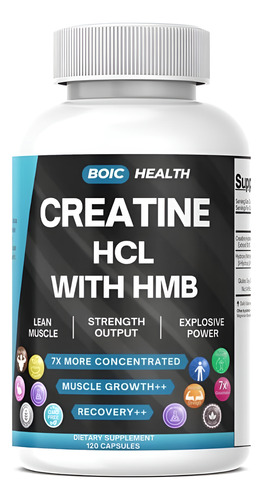 Boic Creatina Hcl + Cápsulas Hmb | 410mg Hmb Por Porção E De