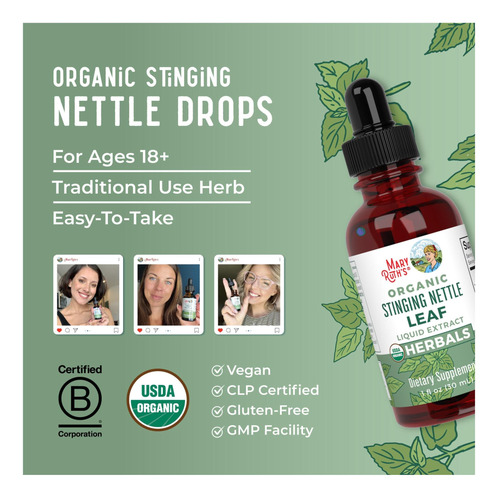 Maryruth Organics Stinging Nettle Leaf Extract | Detox Gotas - Imagem 9