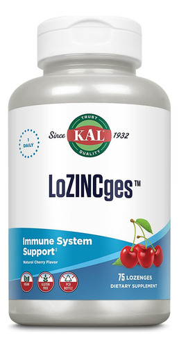Kal 13 Mg Pastilhas Cereja, 75 Unidades