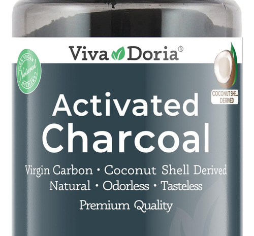 Carvão Ativado Em Pó Viva Doria, 16 Oz