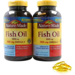 Suplemento De Óleo De Peixe Feito Na Natureza 1200 Mg De Ôme